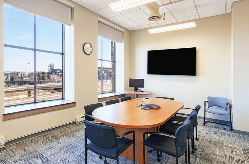 Office space with a view of canal park