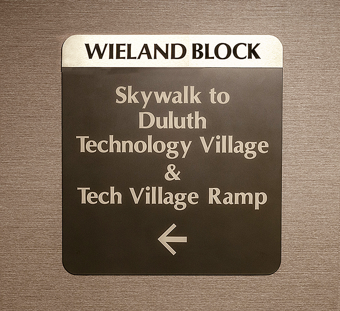 Wieland Block Skywalk Sign